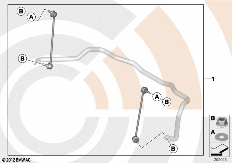Repair kit for anti-roll bar links