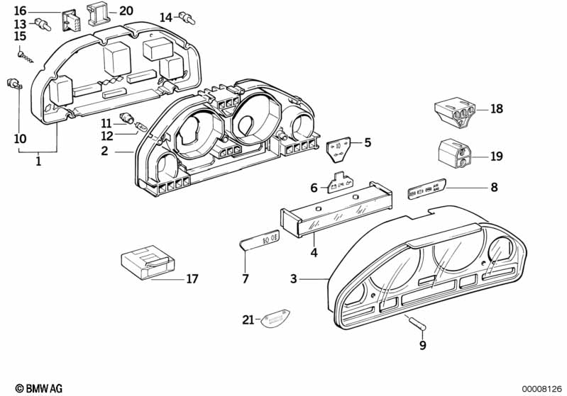Genuine BMW 62111391256 E34 Control Symbol (Inc. M5 3.6) | ML Performance UK Car Parts