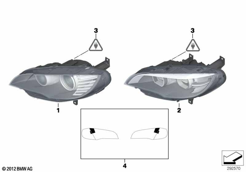 Genuine BMW 63117359372 E70 E71 Headlight With Led Technology, Right (Inc. X5 M, X6 50iX & X6 35iX) | ML Performance EU Car Parts