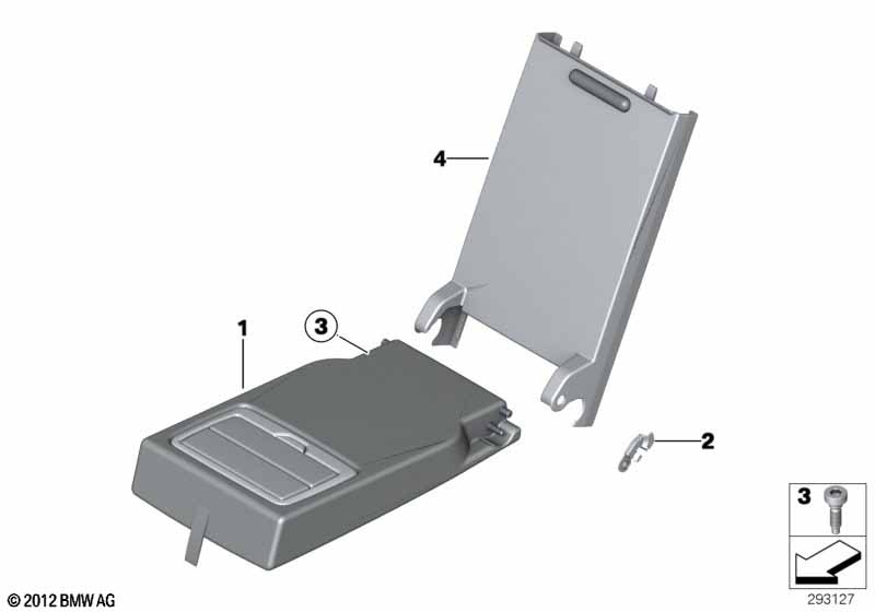 Rear seat center armrest