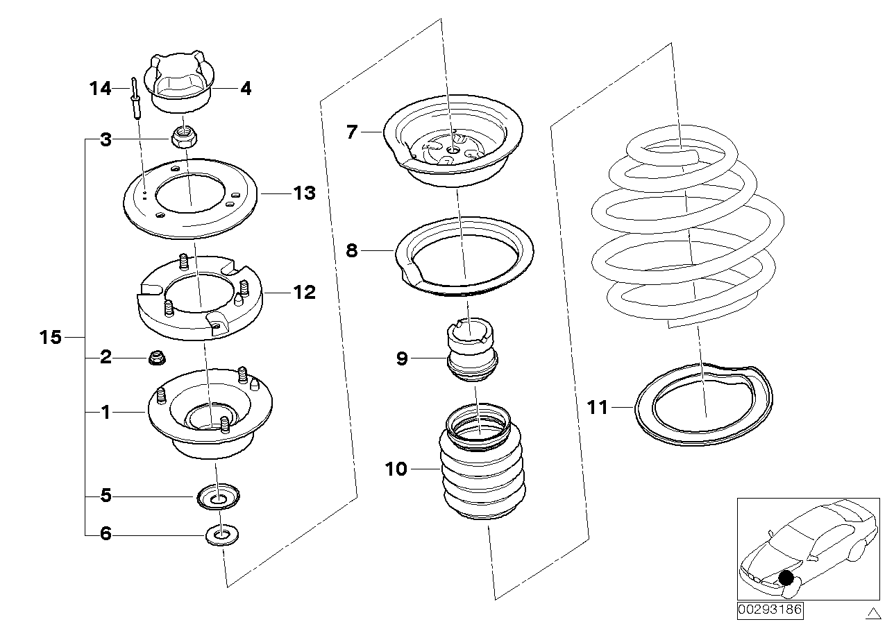 Genuine BMW 31331096664 E39 E46 E61 Spring Pad Lower (Inc. 330d, 328Ci & 320i) | ML Performance UK Car Parts