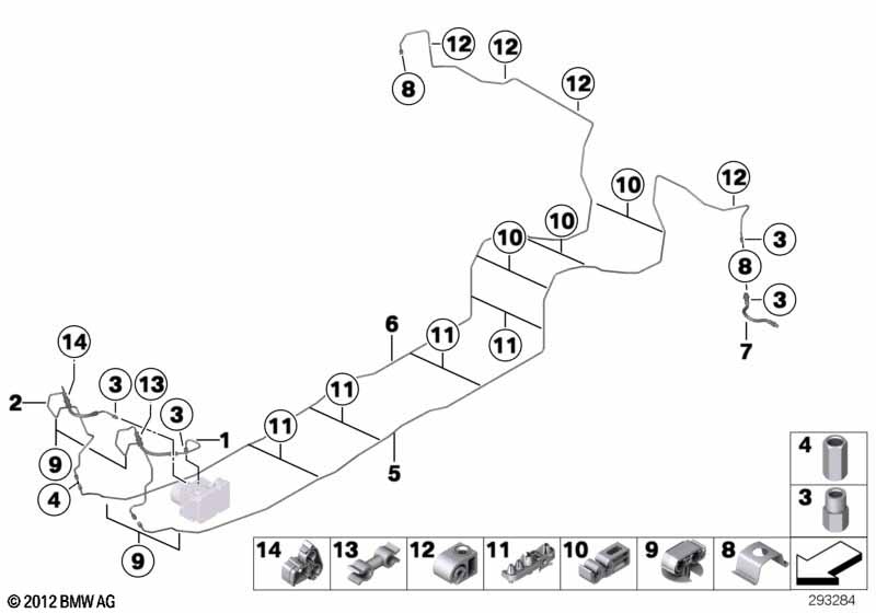 Genuine BMW 34326868935 F33 F93 RR6 Connection Piece M12X1 (Inc. Phantom, X3 30iX & Alpina B7) | ML Performance UK Car Parts