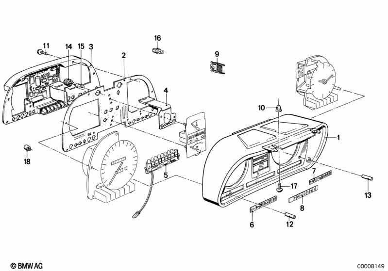 Genuine BMW 62111369986 E28 E24 E23 Printed Circuit Board (Inc. 728i, 518 & 628CSi) | ML Performance EU Car Parts
