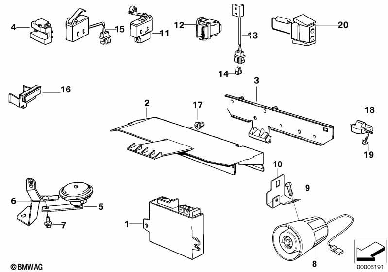 Genuine BMW 66101379255 E34 E32 Tell-Tale (Inc. 740iL, 518i & M5 3.6) | ML Performance EU Car Parts
