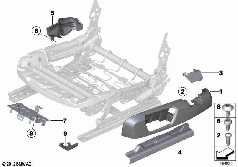 Genuine BMW 52107275691 F34 F36 F30 Cover, Belt Catch Left SCHWARZ (Inc. 335dX) | ML Performance UK Car Parts