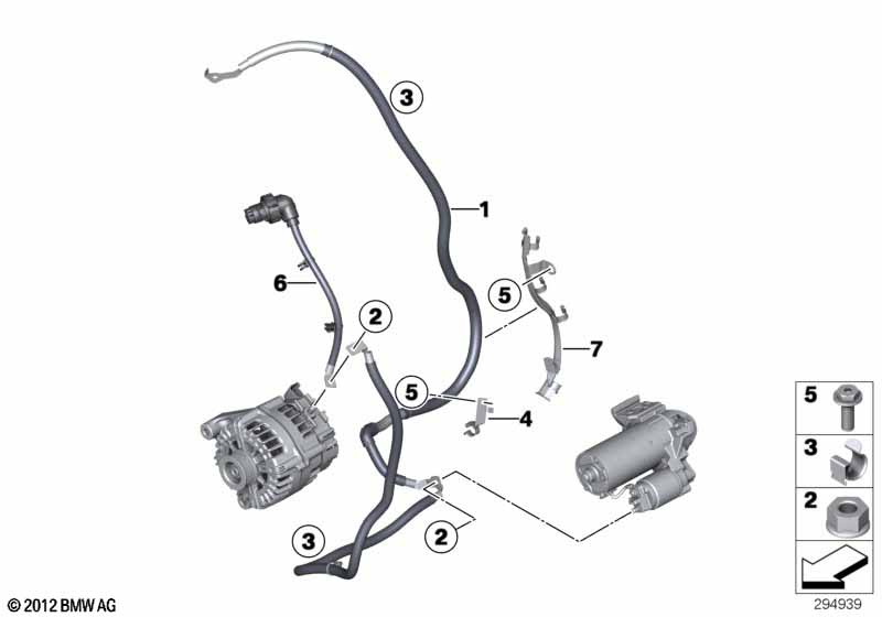 Battery cable/cable starter