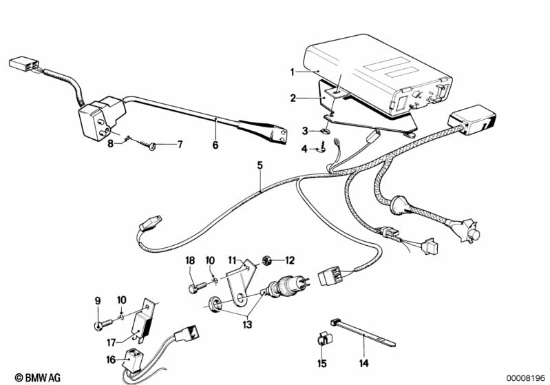 Genuine BMW 65711363342 E23 Holder (Inc. 735i, 732i & 733i) | ML Performance EU Car Parts