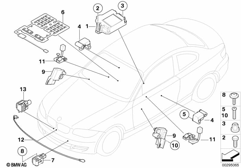 Electric parts airbag