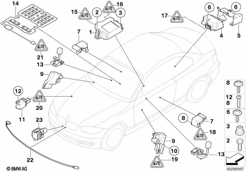 Electric parts airbag