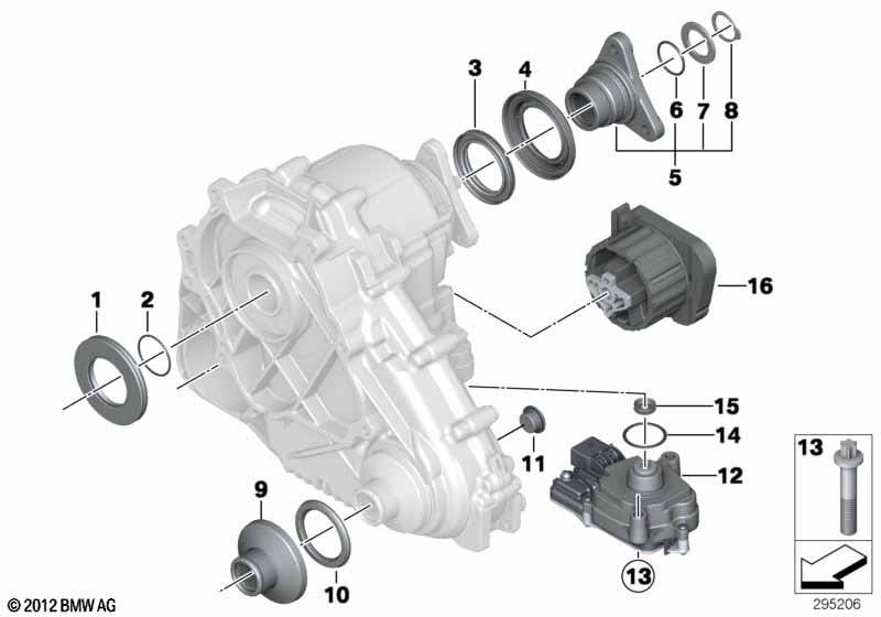 Transfer case, single parts ATC 450