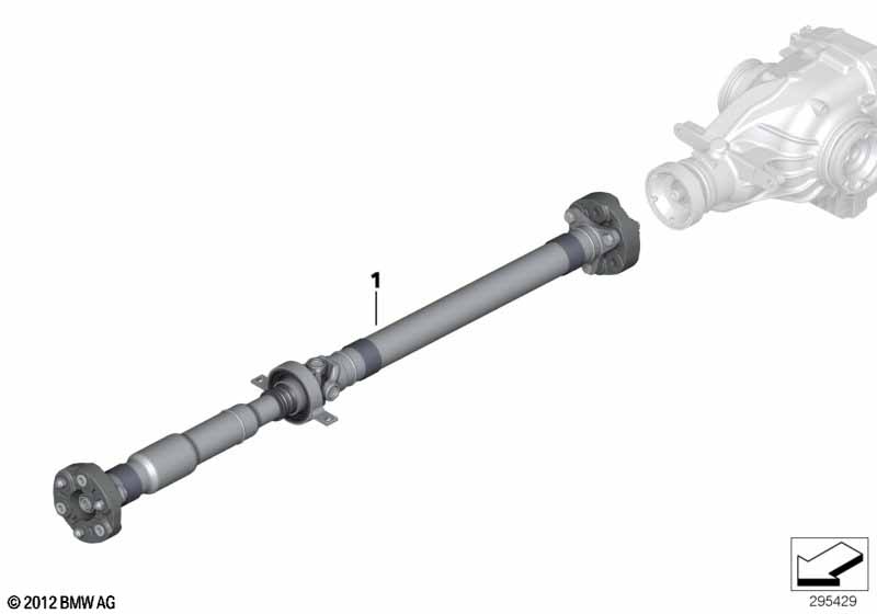 Genuine BMW 26107527357 E93 E90 Drive Shaft Automatic Transmission L=1452MM (Inc. 330i) | ML Performance UK Car Parts