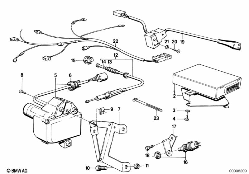 Genuine BMW 65711371419 E23 Bowden Cable (Inc. 732i, 745i & 735i) | ML Performance EU Car Parts