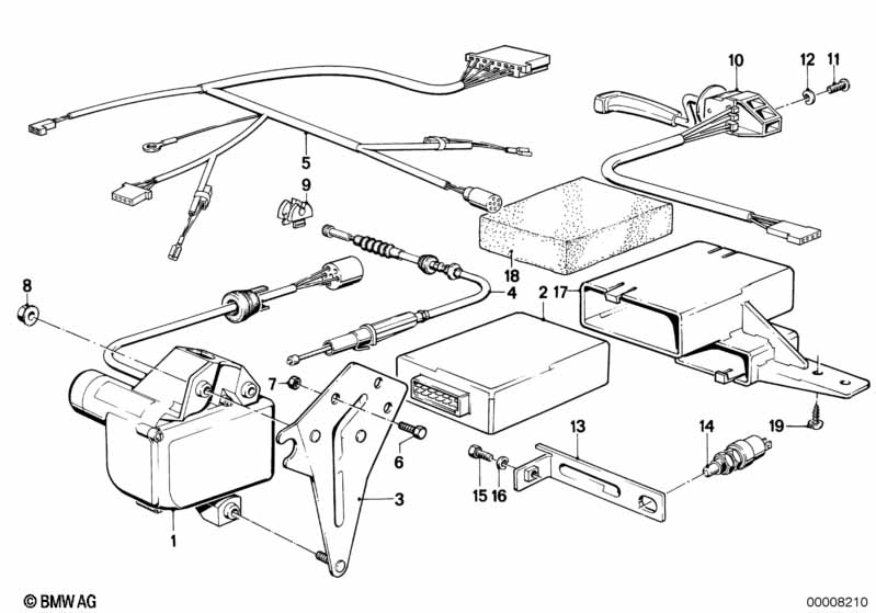 Genuine BMW 65711371409 E24 Actuator (Inc. 635CSi, M635CSi & M6) | ML Performance EU Car Parts