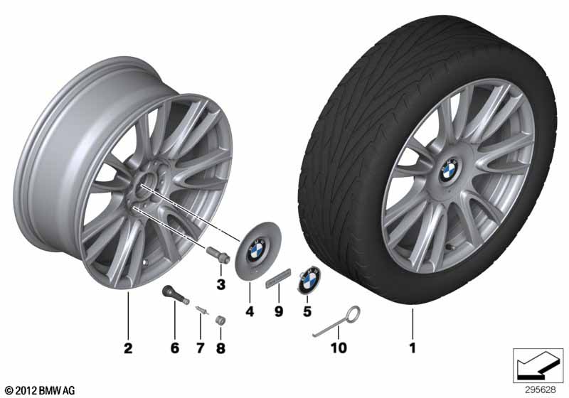 BMW LA wheel Individual V-Spoke 439-19''