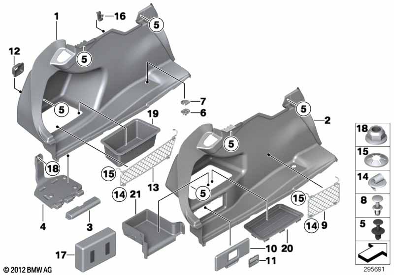 Genuine BMW 51477245912 F82 F32 Storage Tray, Flat (Inc. 340i) | ML Performance UK Car Parts