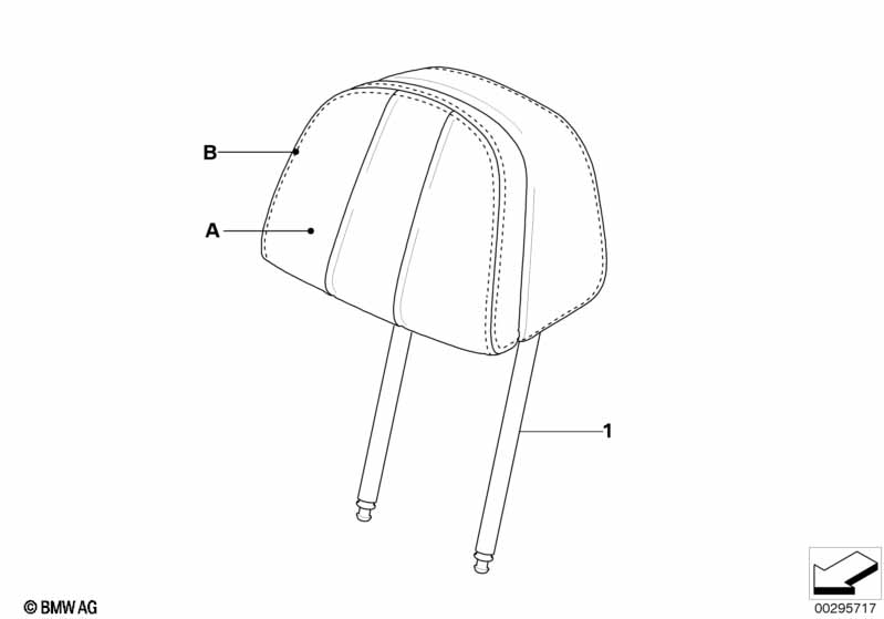 Genuine BMW 52107984685 E70 E71 Head Restraint Comfort Seat, Leather INDIVIDUAL (Inc. X6 35iX, X6 50iX & X5 M) | ML Performance UK Car Parts