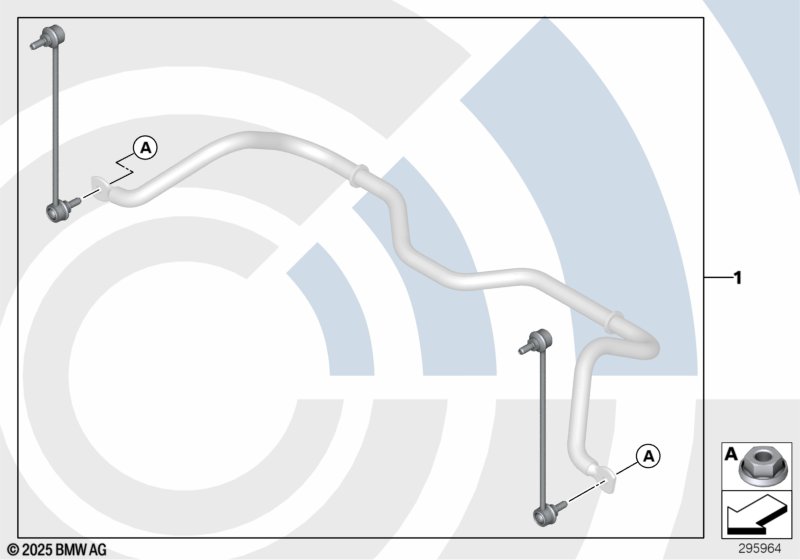 Repair kit for anti-roll bar links