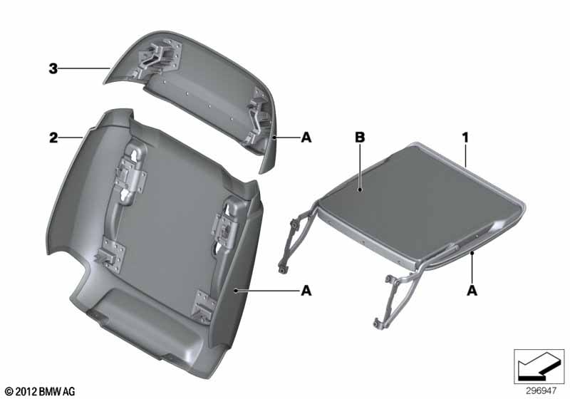 Individual rear partition/folding tray
