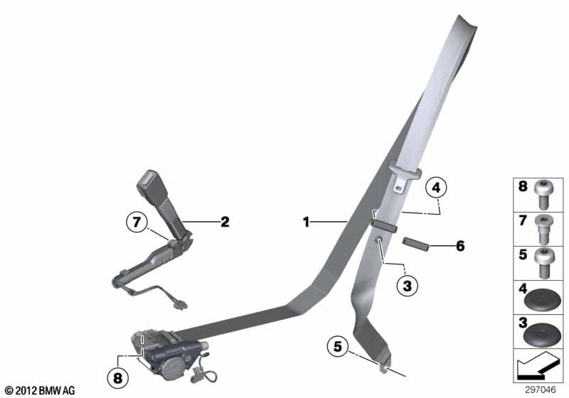 Safety belt front