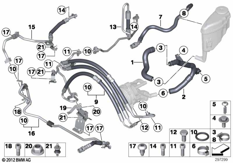 Genuine BMW 32416793656 Bracket, Expansion Hose (Inc. 650i, 550i & 750i) | ML Performance EU Car Parts