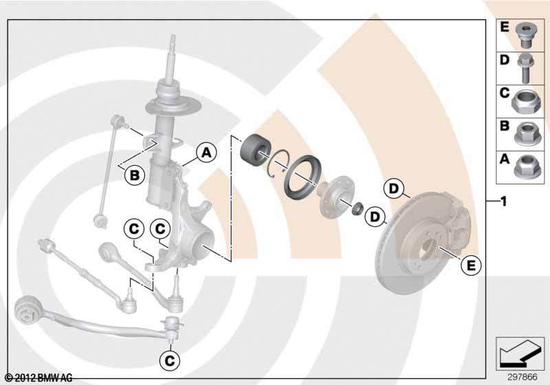 Kit, wheel bearing, front / Value Line