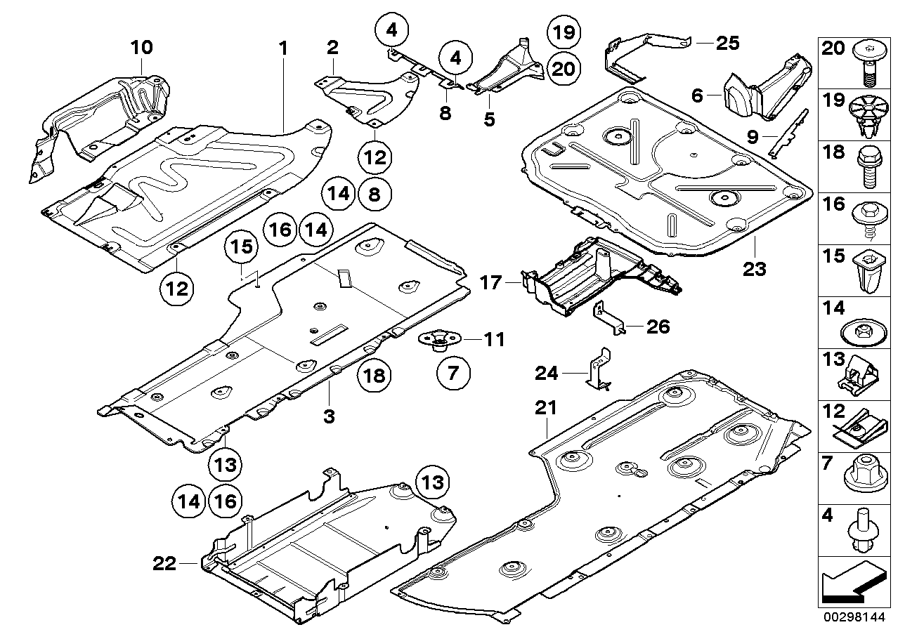 Genuine BMW 51758040534 E93 E92 Underbody Paneling, Rear, Right (Inc. M3) | ML Performance EU Car Parts