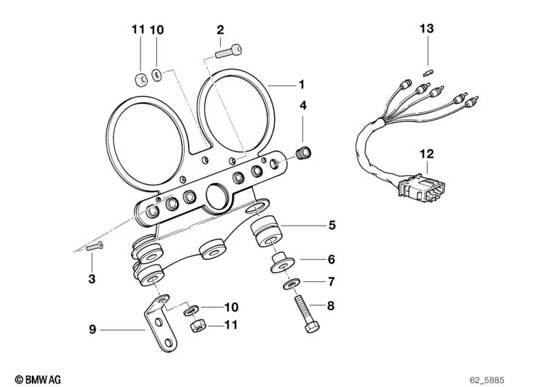 Genuine BMW 62211244817 Control Light Socket Set (Inc. R 100 R) | ML Performance EU Car Parts