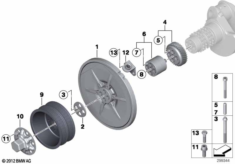 Genuine BMW 07119905928 E93 E90 E92 Pin 5X20 (Inc. M3) | ML Performance EU Car Parts