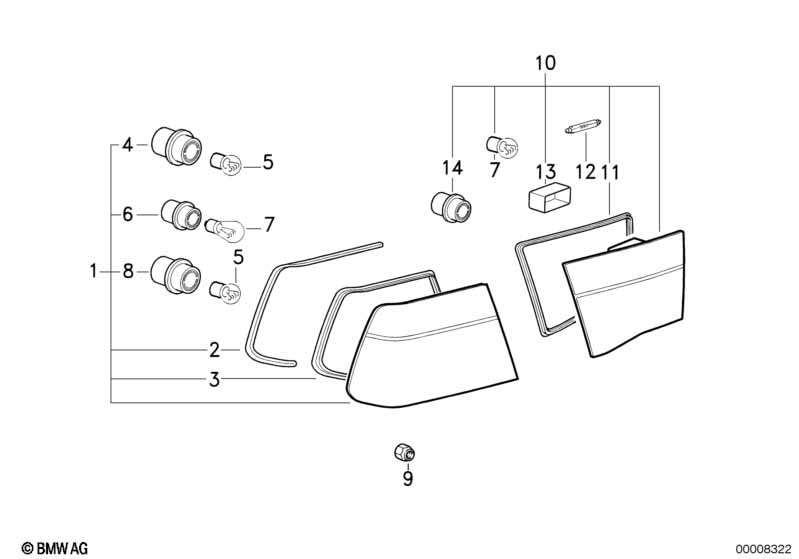Genuine BMW 63211392167 E31 E36 Bulb Socket (Inc. 840i, Z3 M & 850Ci) | ML Performance UK Car Parts