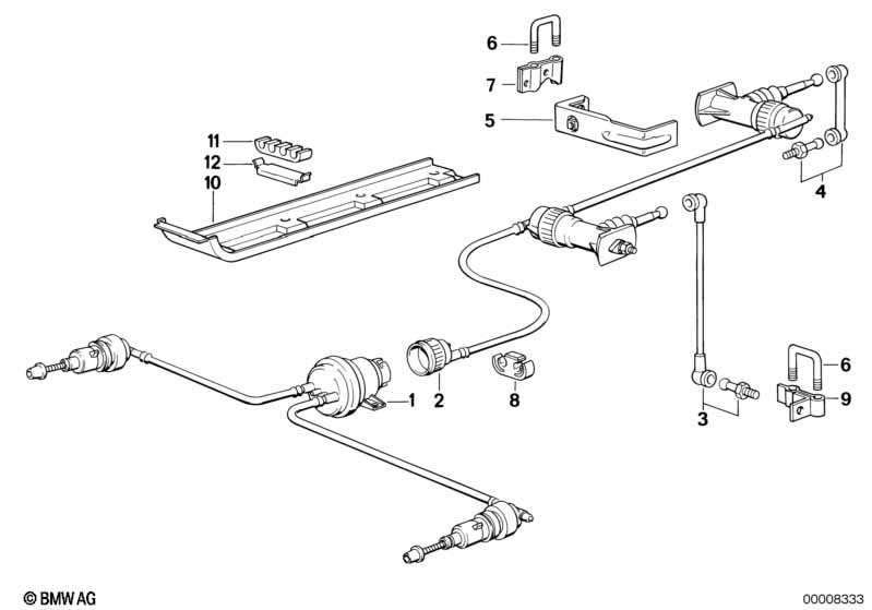 Genuine BMW 63121388582 E32 Hydraulic System Rear (Inc. 735i, 730i & 730iL) | ML Performance EU Car Parts