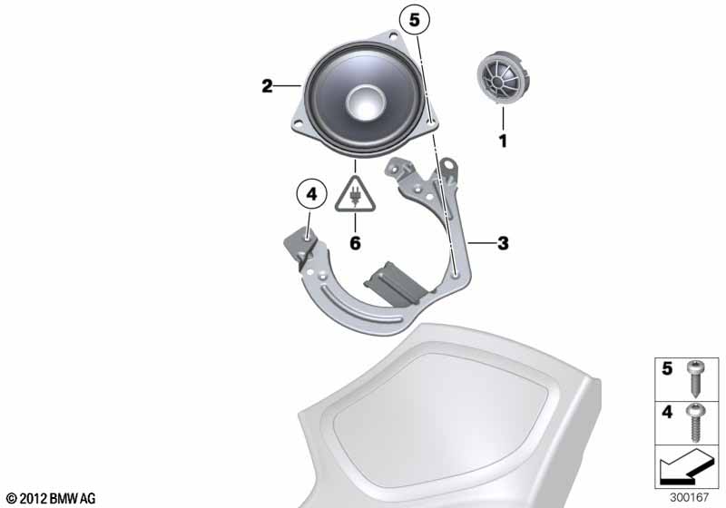 High-end sound system C-pillar