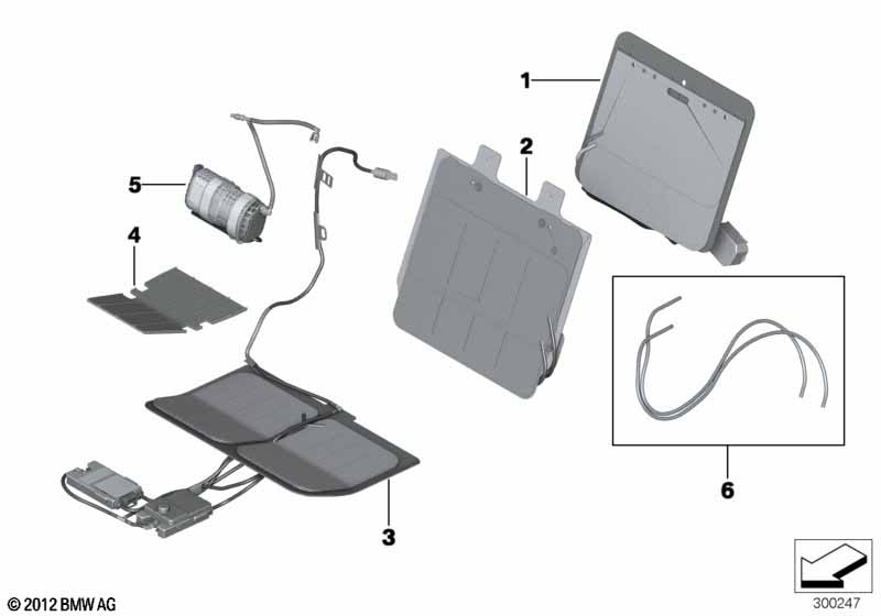 Seat, front, lumbar Active seat