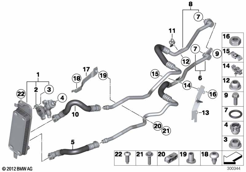 Genuine BMW 17227619775 Oil Cooling Pipe Outlet (Inc. 750LiX, 750LiX 4.4 & 750iX) | ML Performance EU Car Parts