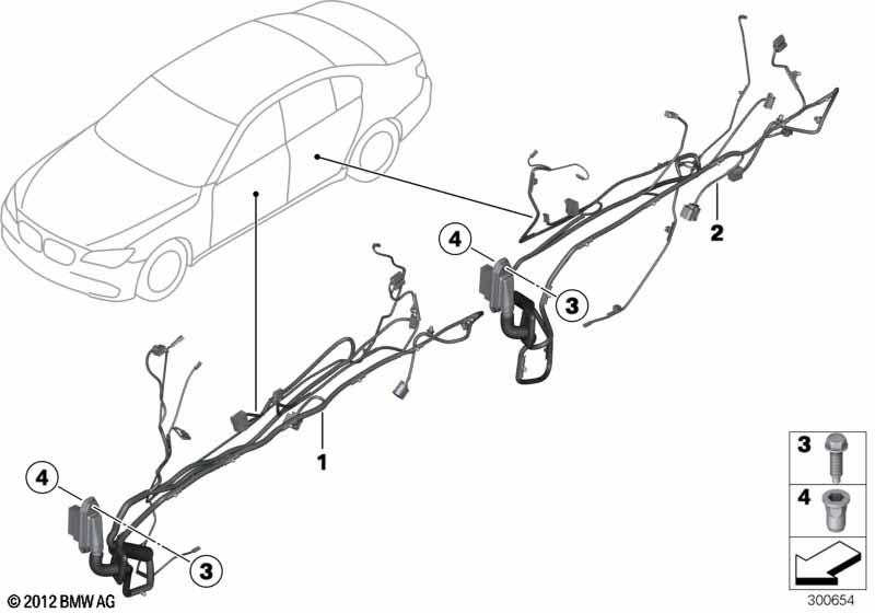 Door cable harnesses