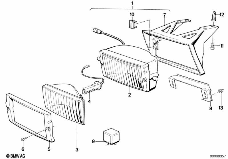 Genuine BMW 63171381419 E30 Fog Lights, Left (Inc. 324d, M3 & 323i) | ML Performance EU Car Parts