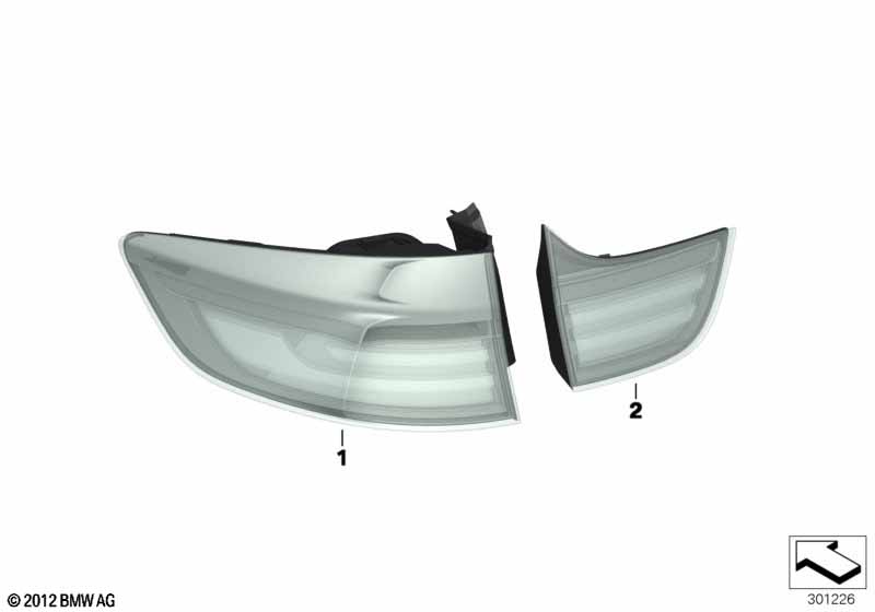 Retrofit kit, tail lamps, Facelift LED
