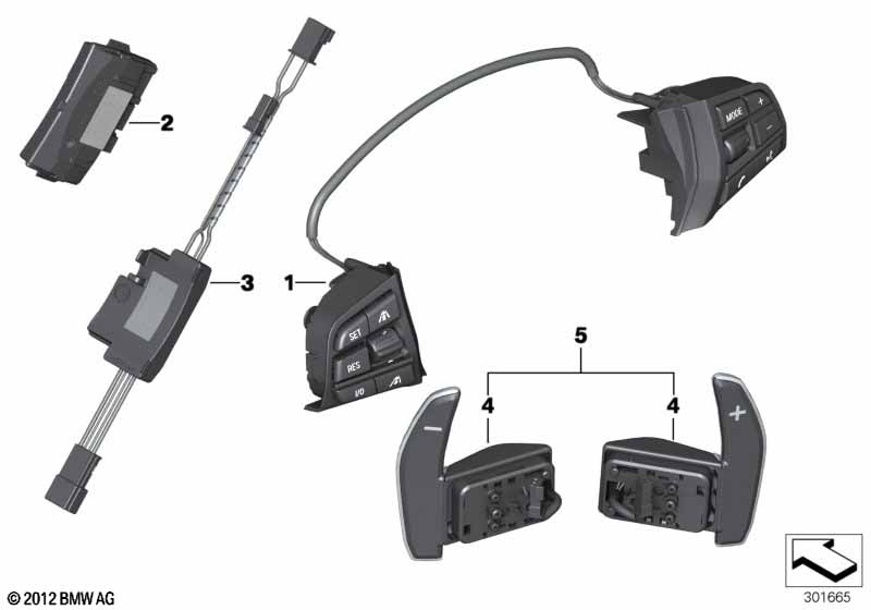 Genuine BMW 61317847210 F12 F06 Set Of Rocker Switches (Inc. M5 & M6) | ML Performance UK Car Parts