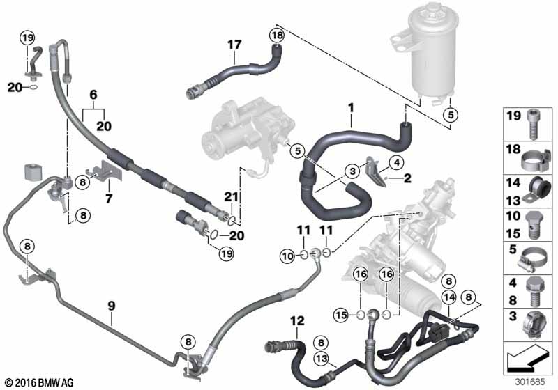 Genuine BMW 32416783845 E70 Radiator Return Line (Inc. X5 4.8i) | ML Performance EU Car Parts