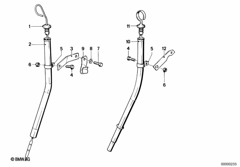 Genuine BMW 11431718863 E30 E34 E28 Dipstick L=533,5mm (Inc. 525e, 525i & 325e) | ML Performance UK Car Parts