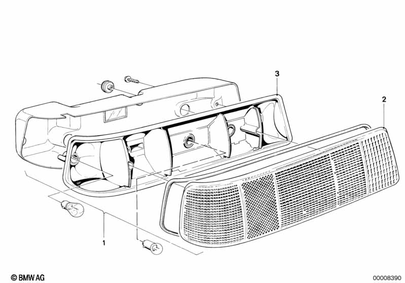 Genuine BMW 63211367484 E21 Lens Right (Inc. 320i) | ML Performance EU Car Parts