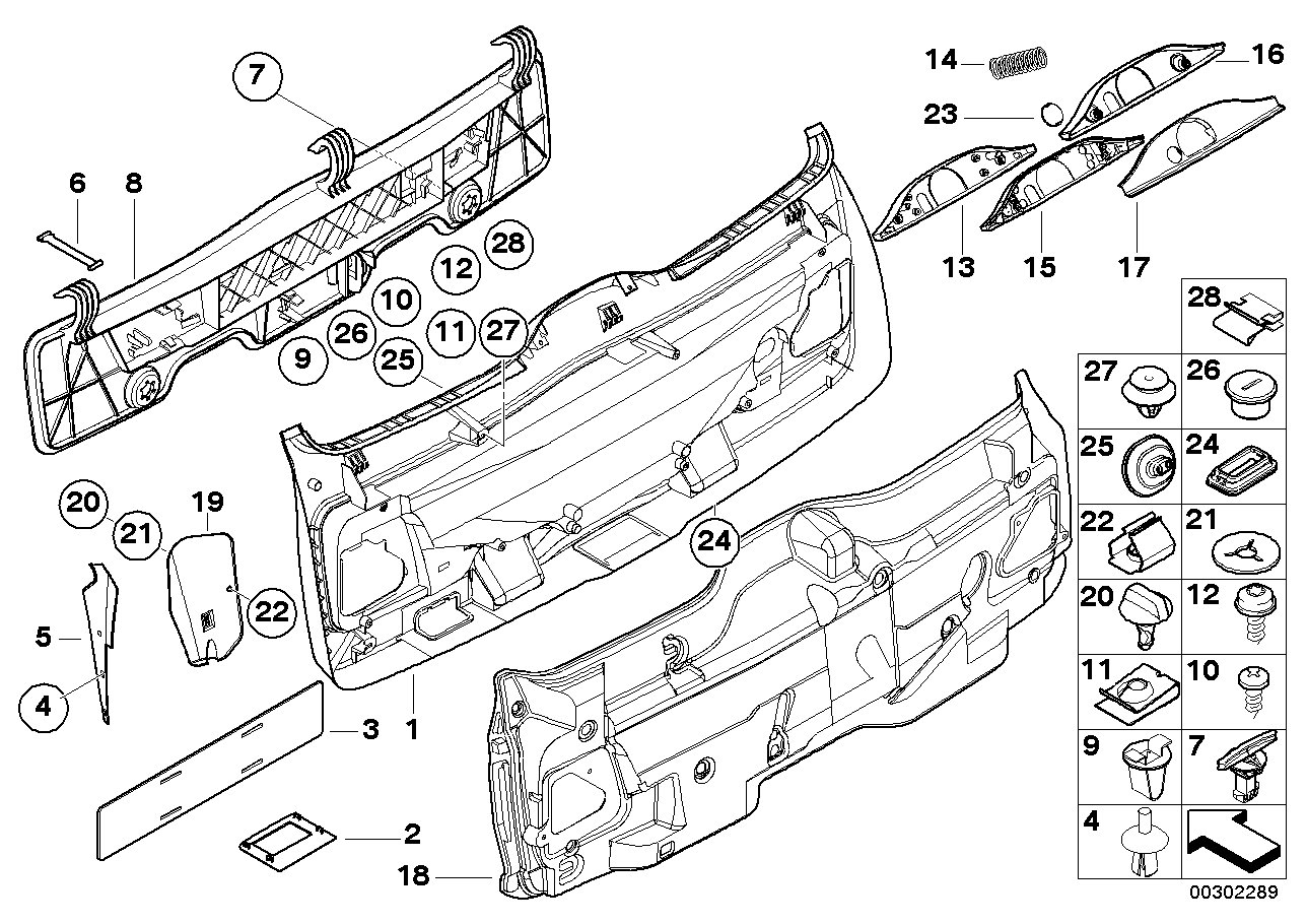 Genuine BMW 51498218917 E39 Left Stopper Trim Panel SCHWARZ (Inc. 520i, 530d & 525tds) | ML Performance UK Car Parts