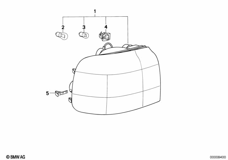 Genuine BMW 63212297116 Right Tail Light With Rear Fog Light (Inc. Z1) | ML Performance EU Car Parts