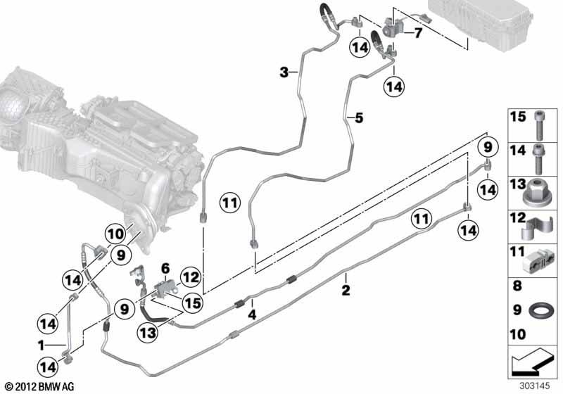 Genuine BMW 64539232466 F30 Suction Pipe (Inc. Hybrid 3) | Duco Car Parts UK Car Parts