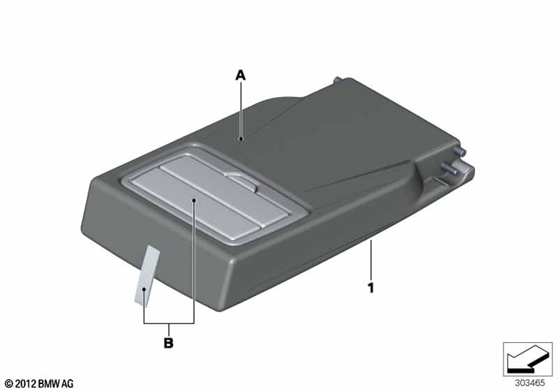 Individual armrest, rear
