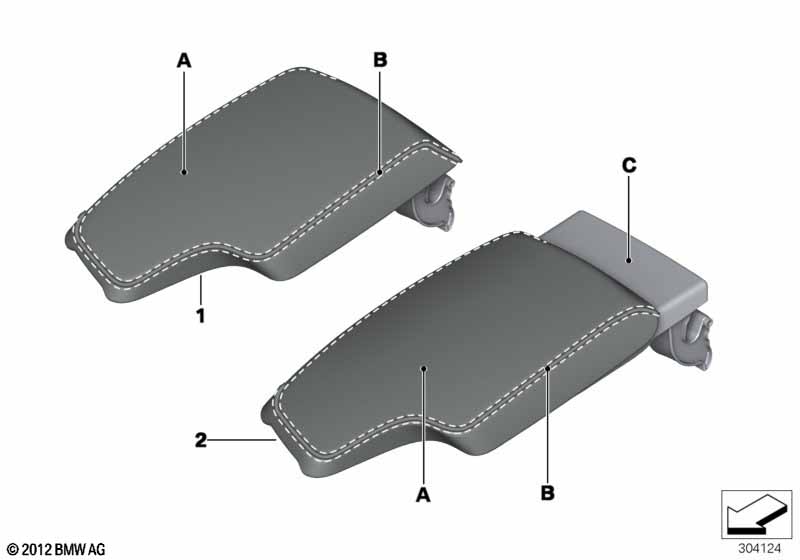 Individual armrest, center console