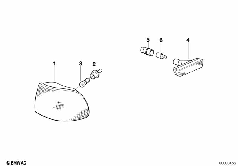 Front/front lateral turn indicator