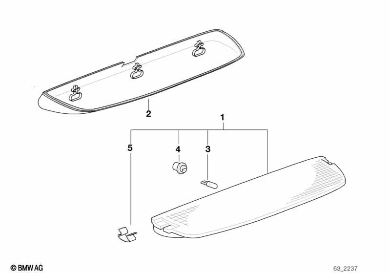 Genuine BMW 63258371410 E36 Clamp (Inc. 316i 1.9, 316i 1.6 & 316g) | ML Performance EU Car Parts