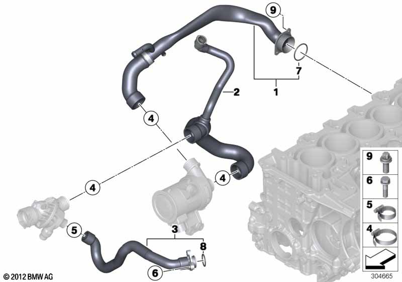 Genuine BMW 11537598236 F34 F33 F31 Feed Line (Inc. 435i, M135i & 335i) | ML Performance UK Car Parts
