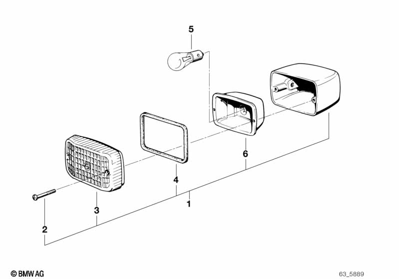 Turn indicator, rear