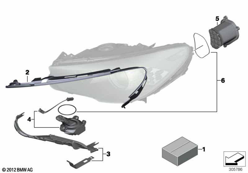 Genuine BMW 63117268653 F07 F10 Seal, Turn Signal And Parking Light Assy (Inc. 550iX) | ML Performance UK Car Parts